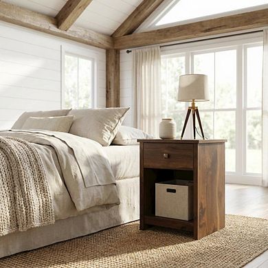 Starlight Canyon Home Night Stand with Bohemian and Transitional Style