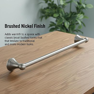 18-inch Brushed Nickel Single Bathroom Towel Bar Wall-Mounted for Bath Kitchen