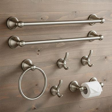 18-inch Brushed Nickel Single Bathroom Towel Bar Wall-Mounted for Bath Kitchen