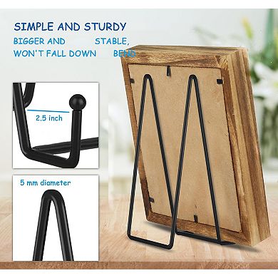 5 Pack Large Display Stands for Plates Frames Books Posters