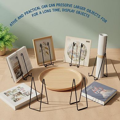 5 Pack Large Display Stands for Plates Frames Books Posters