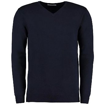 Kustom Kit Mens Arundel Long Sleeve V-Neck Sweater