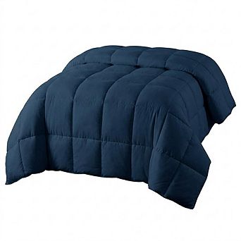 Quilted Down Alternative Comforter, Reversible Soft All-Season Hotel-Style Duvet Insert