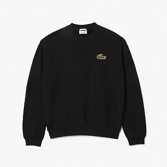 Lacoste Unisex Adult Accent Badge Fleece Loose Fit Sweatshirt