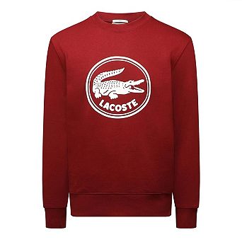 Lacoste Mens Logo Crew Neck Sweatshirt