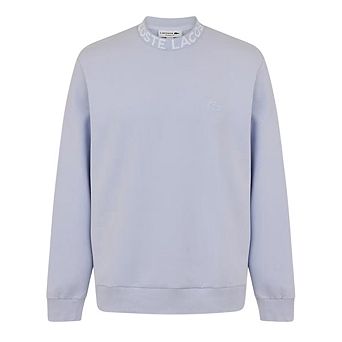 Lacoste Mens Lettering Crew Neck Sweatshirt