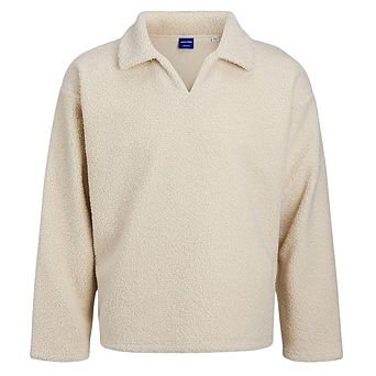 Jack And Jones Mens Teddy Fleece Long-Sleeved Sweatshirt