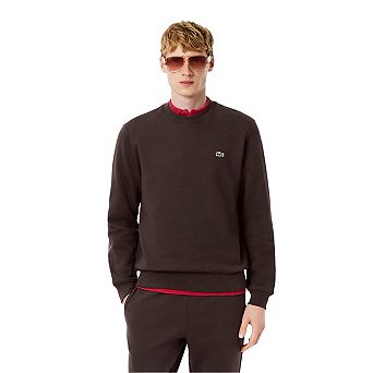 Lacoste Mens Small Logo Fleece Crew Neck Sweatshirt