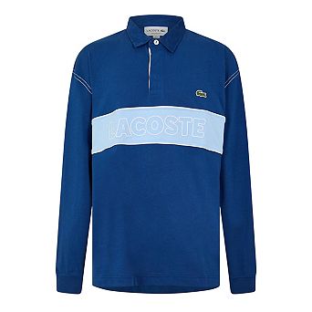Lacoste Mens Embroidered Logo Rugby Shirt