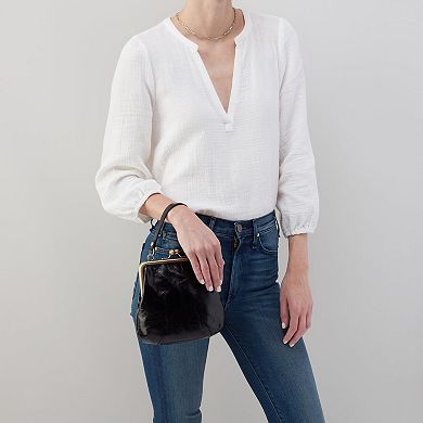 Vintage Leather Crossbody Bag Removable Strap Top Handle Phone Pocket