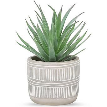 Artificial Succulent Plants in Pots, Faux Indoor Room & Office Decor