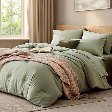 7-Piece Bed-in-a-Bag Comforter Set, Soft All-Season Bedding with Sheets & Shams