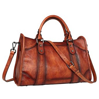 Genuine Leather Women Satchel Hobo Crossbody Shoulder Handbag Tote Purse