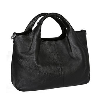 Genuine Cowhide Leather Women Satchel Tote Crossbody Handbag Multi Pocket Shoulder Bag
