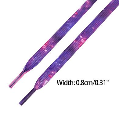 Women's Gradient Shoelaces for Sneakers Tie-Dye Flat Strings 1 Pair 63"