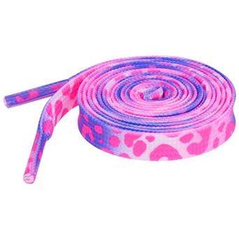 Women's Leopard Shoelaces Tie Dye Gradient for Sports Sneakers 2 Pairs 63.0"