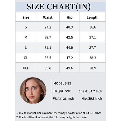2 Packs Women's Denim Skirt Front Split Button Front Elastic Waist Flap Pockets Cargo Jean Skirts