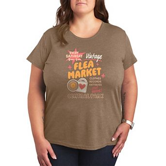 Plus Size Vintage Flea Market Central Park Graphic Tee