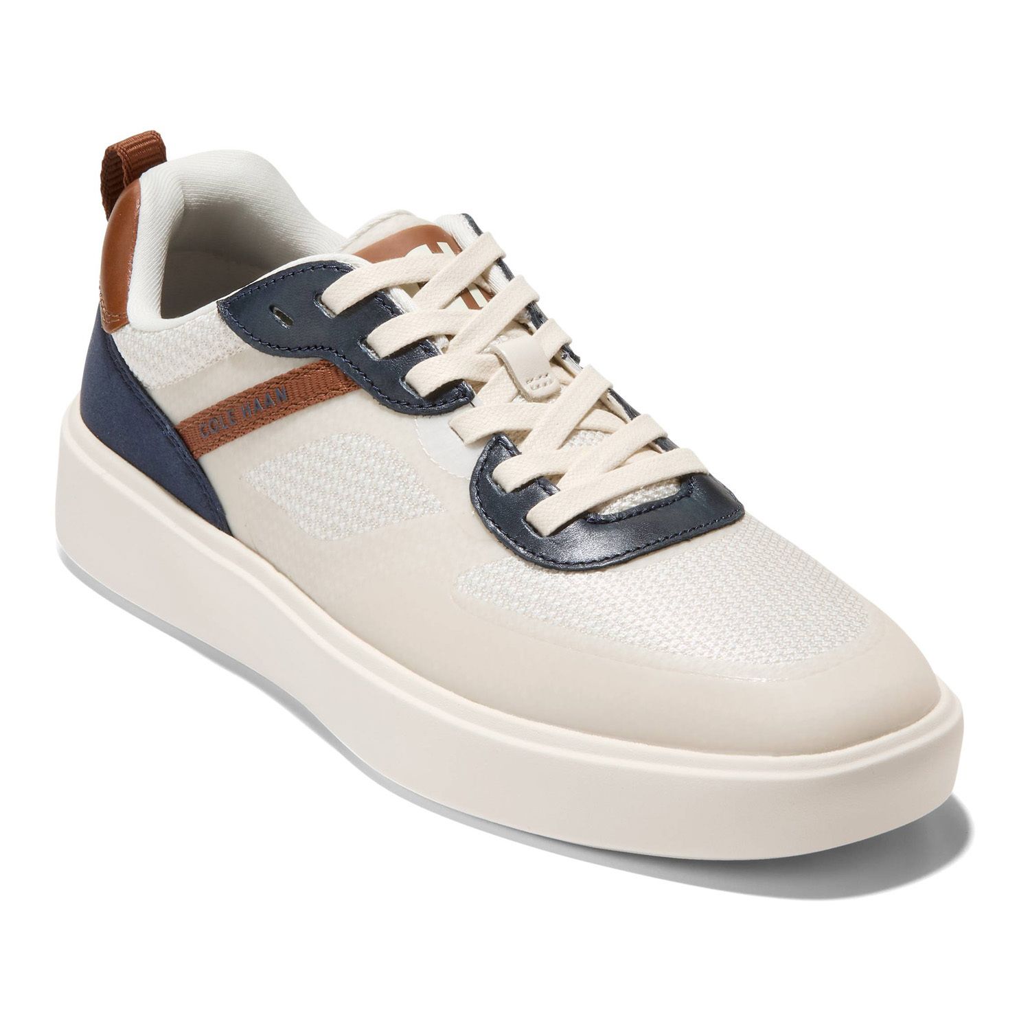Мужские кроссовки Cole Haan Grand Crosscourt Lace-Up, цвет: Слоновая кость — фото 1