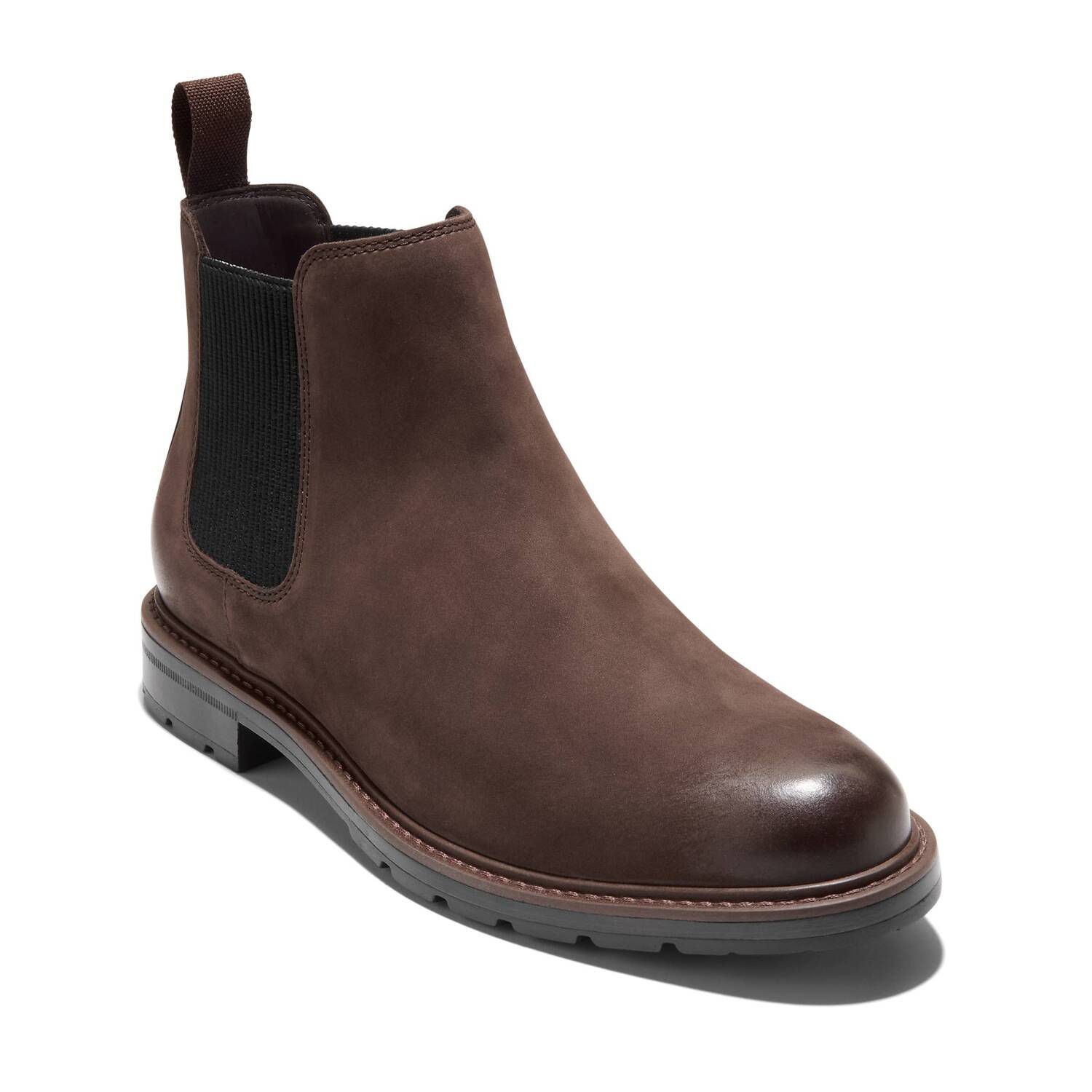 Мужские ботинки Cole Haan Chamberlin Grand Chelsea Slip-On, цвет: Тёмный шоколадный — фото 1