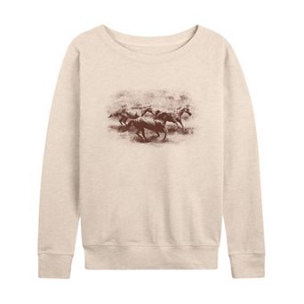 Women's Vintage Wild Horses French Terry Long Sleeve Tee