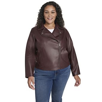 Plus Size Levi's® Faux Leather Slim Moto Jacket