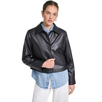 Women's Levi's® Faux Leather Button Front Jacket
