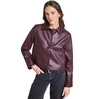 Women's Levi's® Faux Leather Button Front Jacket