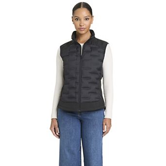 Women's Jeep Soft Shell Heat Welded Hybrid Vest
