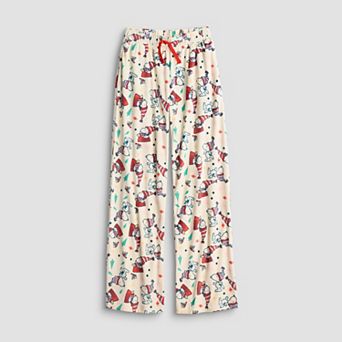Girls 7-16 Peanuts Snoopy Holiday Lounge Pants