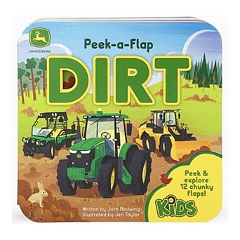 John Deere Peek-a-Flap Dirt Children's Board Book