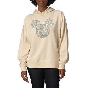 Women's Disney's Mickey Mouse Camo Oversized Fleece Hoodie Sweatshirt