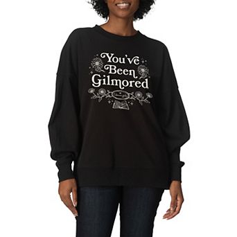 Women's Gilmore Girls “You've Been Gilmored” Floral Oversized Fleece Crew Sweatshirt