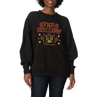 Women's Gilmore Girls Stars Hollow Oversized Fleece Crew Sweatshirt