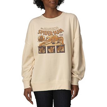 Women's Marvel The Amazing Spider-Man Oversized Fleece Crew Sweatshirt