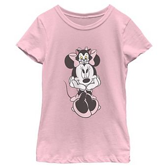 Girls 6-16 Disney's Minnie Mouse & Figaro Bows Graphic Tee