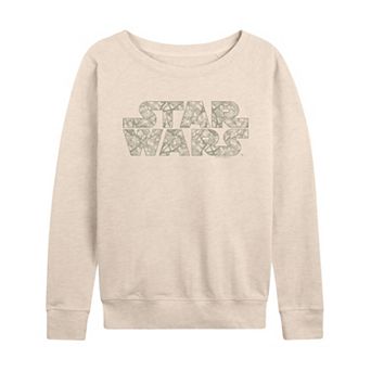 Women's Star Wars Camo Logo French Terry Long Sleeve Tee