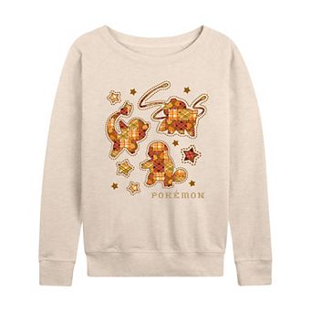 Women's Pokémon Patchwork Collage French Terry Long Sleeve Tee