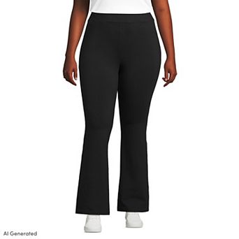 Petite Lands' End High Rise Pull On Flare Pants