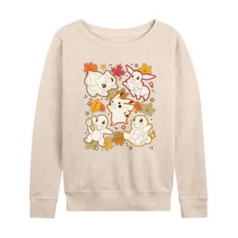 Women's Pokémon Autumn Stickers French Terry Long Sleeve Tee