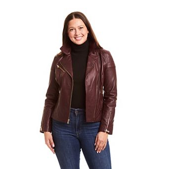 Women's Just Tanned Lamb Biker Jacket