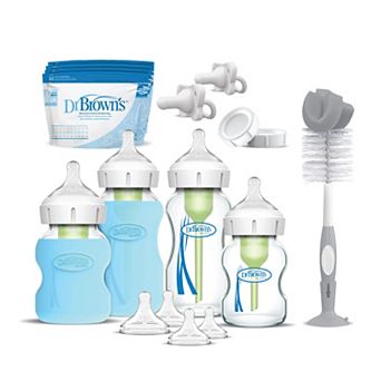 Dr. Brown's Glass Wide-Neck Options & Baby Bottle Starter Gift Set