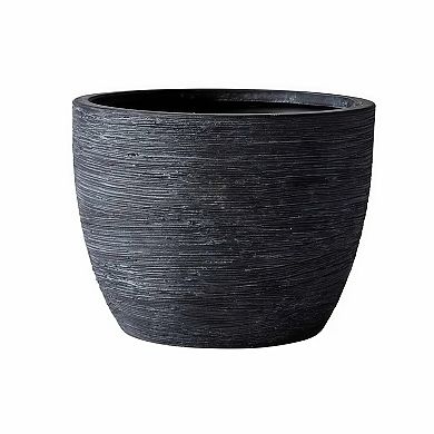 Textured Matte Ceramic Planter Pots, 4-Piece Set