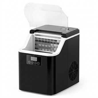 Clear Cube Ice Maker Machine - Automatic Countertop Ice Machine for Home Bar