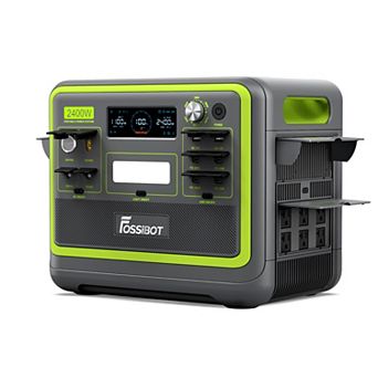 Fossibbot 2400W Portable Power Station, 2048WhSolar Generator, Rechargeable Emergency Battery