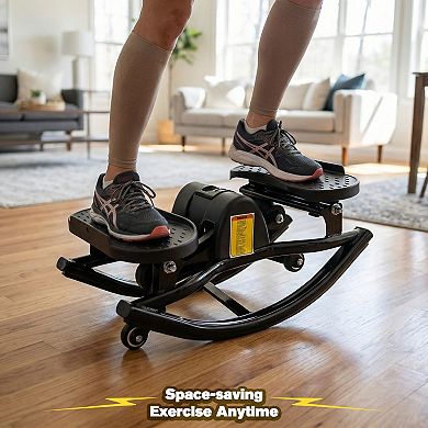 Swing Stepper Machine 21 Inch Foldable Home Aerobic Fitness Cardio Equipment
