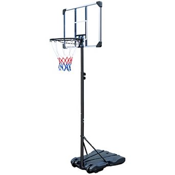 Portable Basketball Hoop Stand Adjustable Height 5.4ft to 7ft Indoor Outdoor Youth System