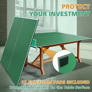 Premium Mid-Size Ping Pong Conversion Top 8.5ft Foldable Indoor Table Tennis Board