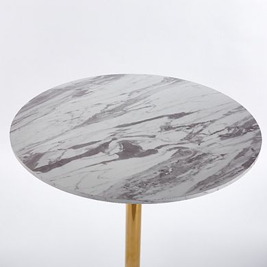 31.5 Inch Folding Tulip Bar Table Mid Century Modern Pedestal Base