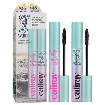 caliray Come Hell or High Water 24 Hour Tubing Black & Brown Mascara Set